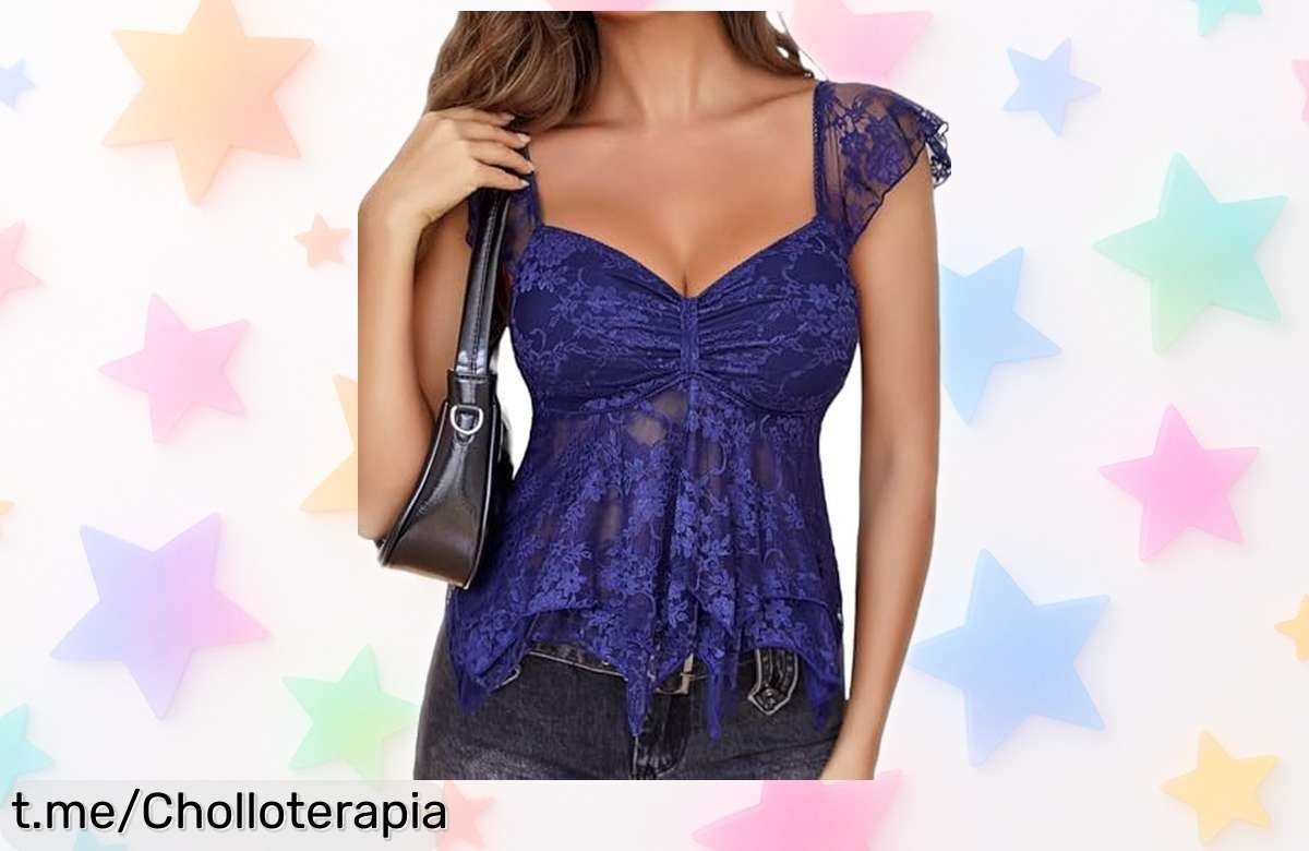Camiseta tirantes Avidlove con escote en V y volantes, oferta imperdible que realza tu figura y lleva tus looks al siguiente nivel, no dejes escapar este precio de ganga ya.
