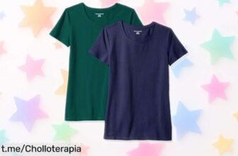 Camisetas de manga corta Amazon Essentials en pack de 2, un caprichazo a precio locura y estilo eterno que debes llevar hoy mismo para brillar sin gastar.