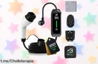 Cargador portátil para coche eléctrico BEBEAT que carga rápido y resiste el tiempo, ¡ofertón impresionante para no quedarte sin energía nunca!
