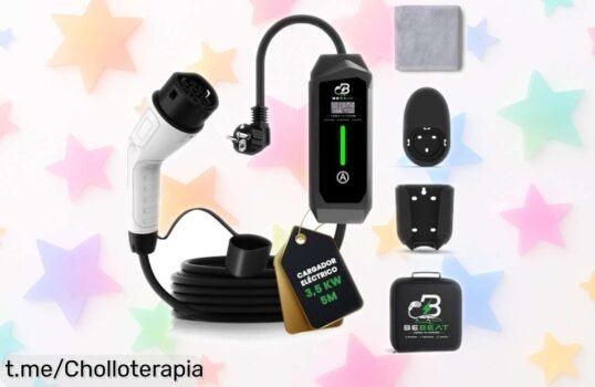 Cargador portátil para coche eléctrico BEBEAT que carga rápido y resiste el tiempo, ¡ofertón impresionante para no quedarte sin energía nunca!