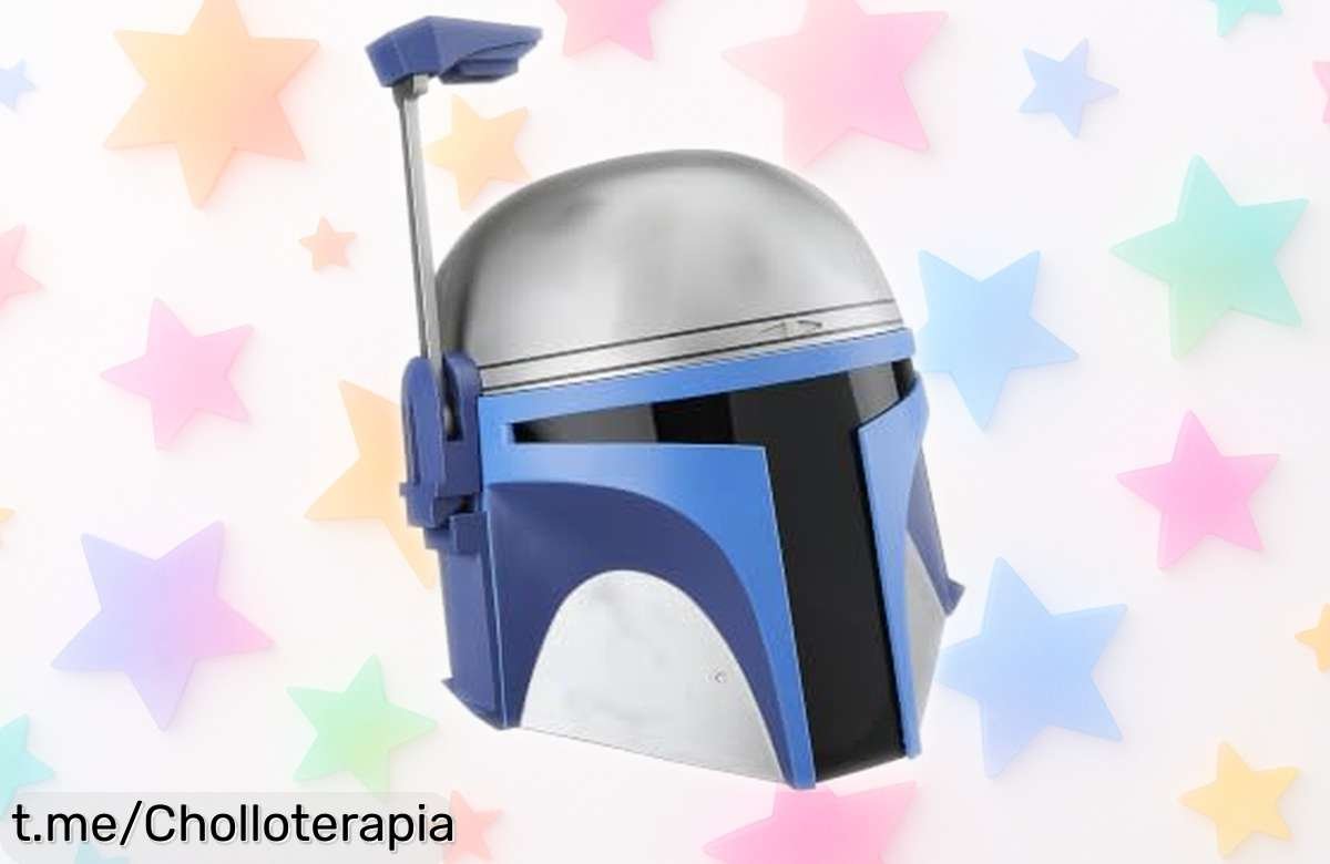 Casco electrónico de Jango Fett con luces LED, un ofertón para que tus partidas y colección brillen como nunca; no dejes pasar esta oportunidad única.