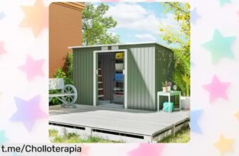Caseta de jardín Outsunny con acero resistente y ventilación perfecta, ¡aprovecha este super chollo a precio tirado que no puedes dejar escapar!
