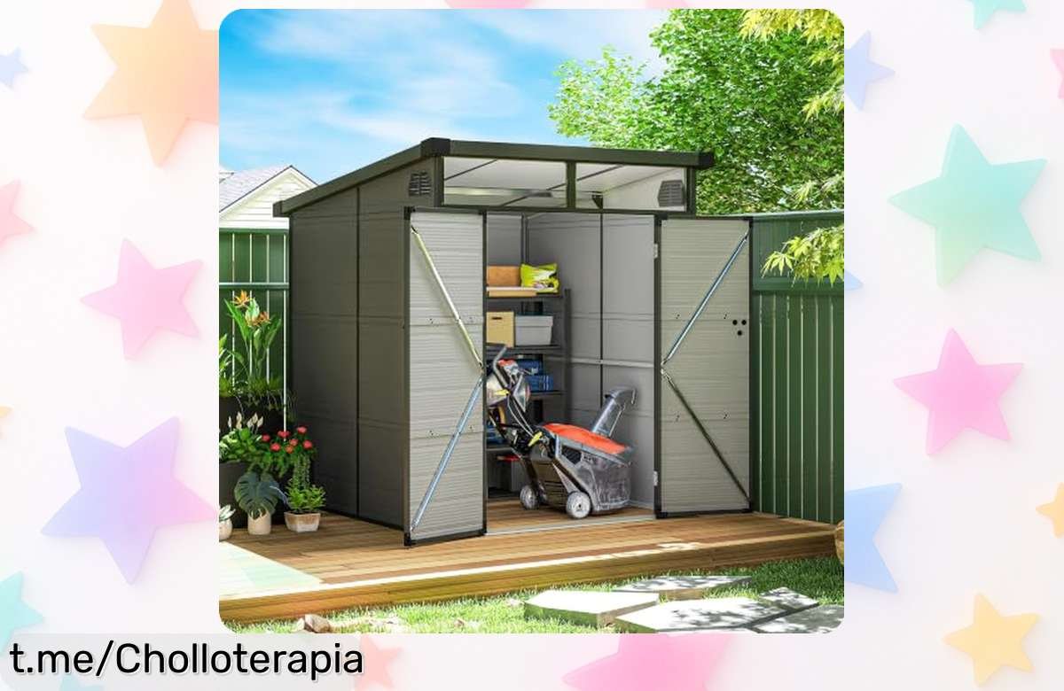 Caseta de jardín Outsunny, el ofertón que necesitas para mantener todo a mano y aprovechar al máximo tu espacio exterior. ¡No te quedes sin la tuya y disfruta ya!