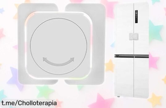 Cerradura autoadhesiva para niños sin taladro, instalación fácil y segura que garantiza tranquilidad; aprovecha este chollazo práctico antes de que se agote.