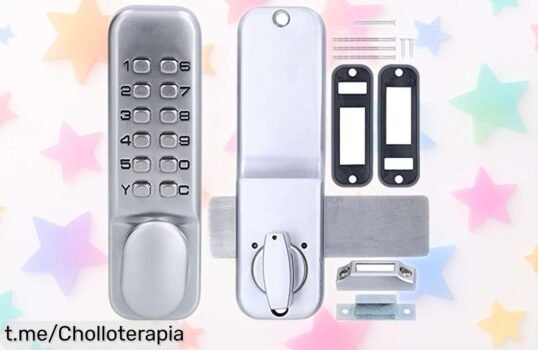 Cerradura numérica digital sin llave de fácil instalación, olvídate de problemas y aprovecha este ofertón irresistible antes que se acabe. ¡Tu puerta merece lo mejor!