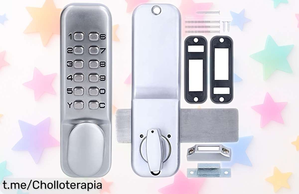 Cerradura numérica digital sin llave de fácil instalación, olvídate de problemas y aprovecha este ofertón irresistible antes que se acabe. ¡Tu puerta merece lo mejor!