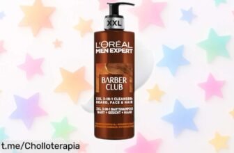 Champú L'Oréal Men Expert XXL para barba, cara y pelo ¡precio loco! Limpia, controla olores y cuida tu piel. Aprovecha este chollo antes de que se acabe y luzca siempre genial.