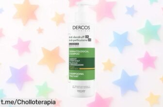 Champú anticaspa Vichy Dercos que elimina la caspa desde el primer lavado y cuida tu cuero cabelludo hasta 6 semanas, ¡ofertón imperdible que no querrás dejar pasar!
