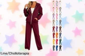 Chándal completo para mujer que te abriga del frío y ahora a un precio de escándalo, ¡no pierdas la oportunidad de lucir genial mientras disfrutas!