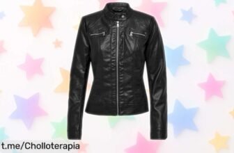 Chaqueta biker ONLY ONLBANDIT con doble cremallera a un precio escandalosamente bajo, aprovecha este chollazo y luce el estilo que tanto te gusta hoy mismo.