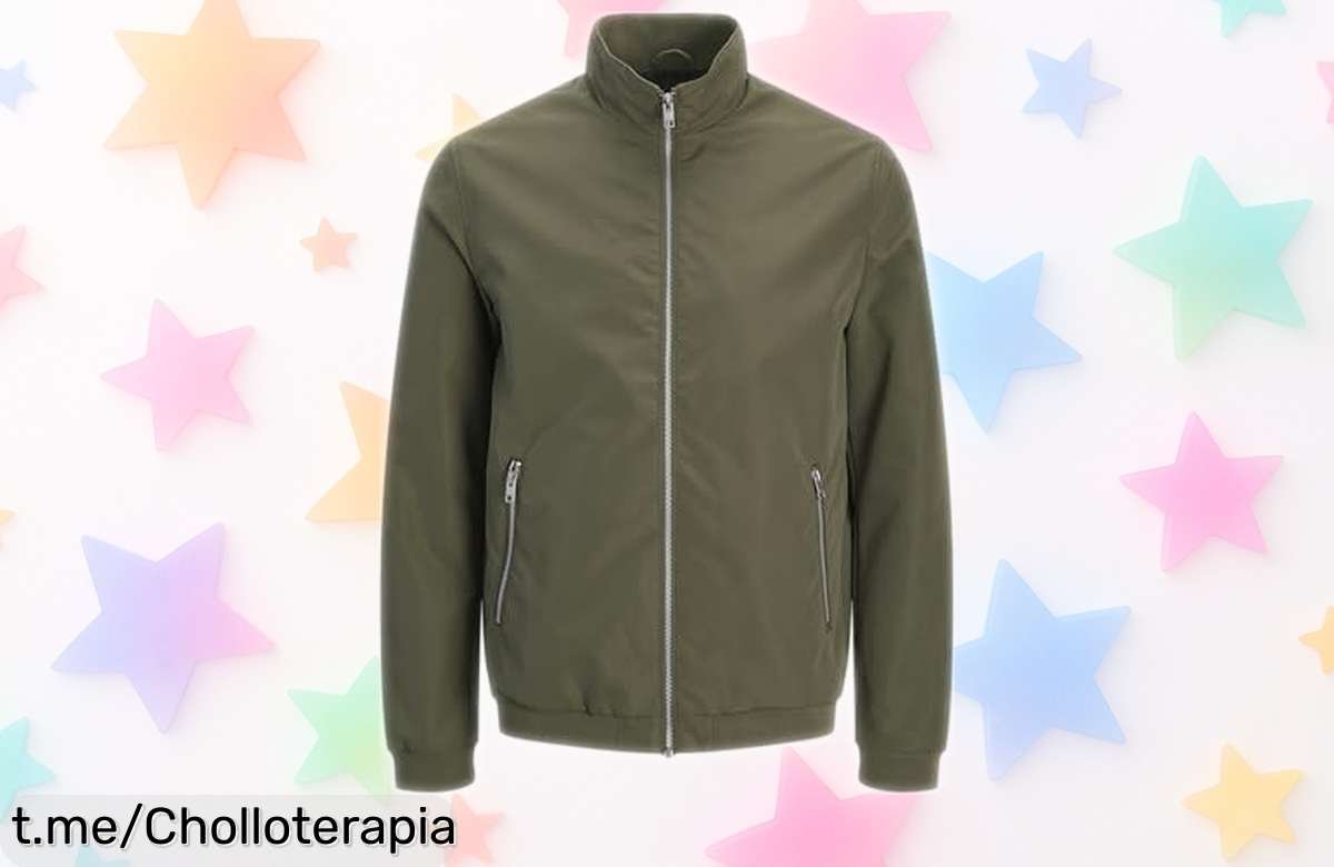 Chaqueta bomber JACK & JONES con estilo urbano a precio de escándalo, no te quedes sin la tuya y ¡convierte cada salida en una pasarela!