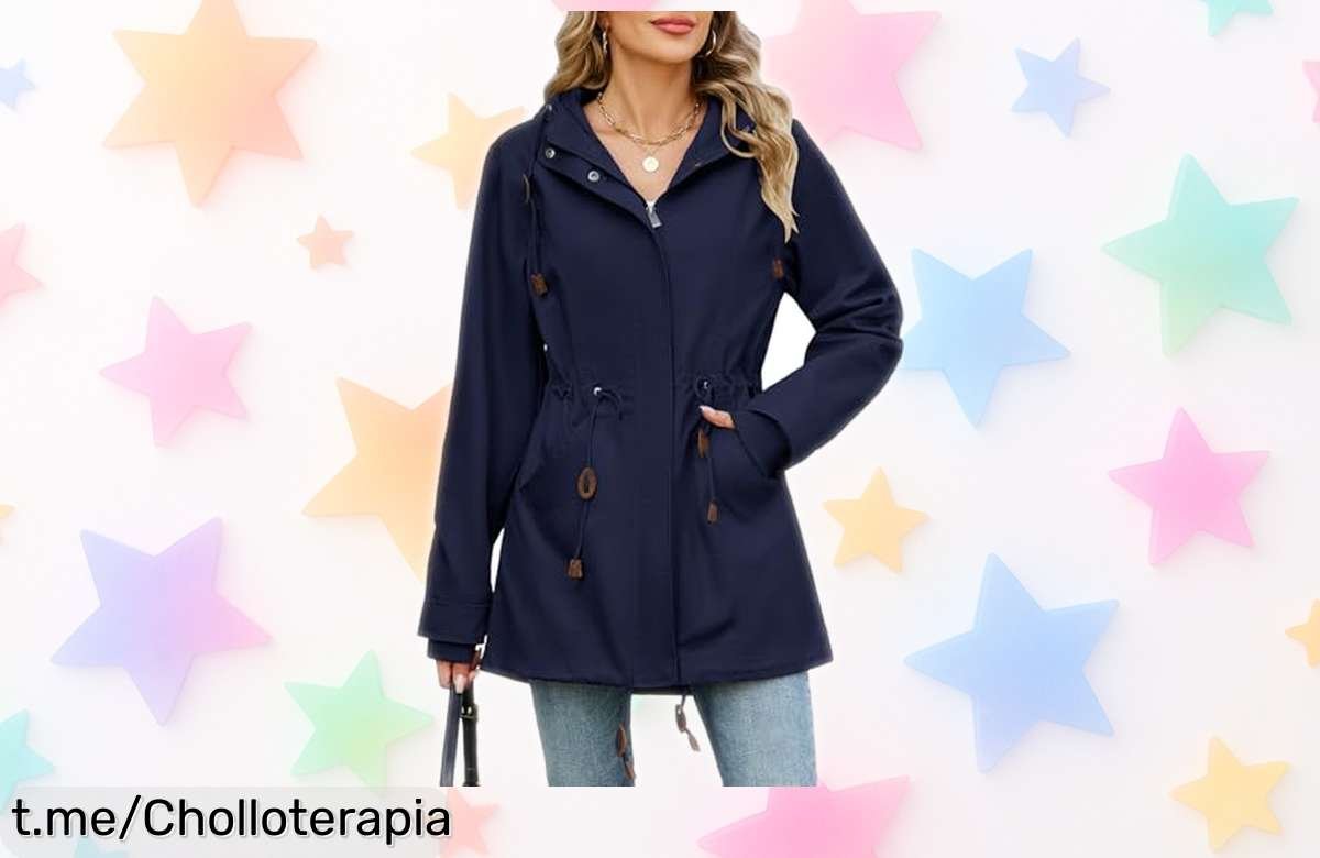 Chaqueta de entretiempo para mujer Vancavoo, ¡ofertón que te protege del viento y realza tu estilo! Aprovecha este chollo y no te quedes sin ella.