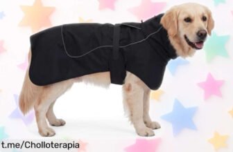 Chaqueta impermeable AMFUN para perro, protección total contra la lluvia y el frío a precio loco que hará felices tus paseos con tu peludo. ¡No dejes pasar esta oportunidad!