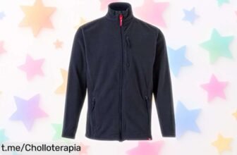 Chaqueta polar VELILLA 201502: un básico indispensable con cremallera segura y cinco bolsillos, ¡rebajada a precio loco! No dejes pasar este super chollo que te hará sentir genial.