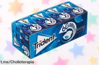 Chicles de menta Trident en pack de 16 unidades, frescor duradero a un precio loco que no puedes dejar pasar: ¡dale alegría a tu aliento y disfruta cada momento!