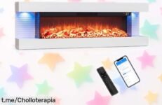 Chimenea eléctrica de pared COSTWAY para transformar tu hogar y darle un toque mágico; no te quedes sin ella, ¡el ambientazo está a sólo un clic!
