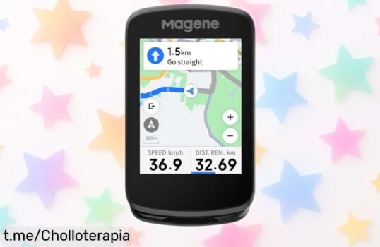 Ciclocomputador Magene C506 con pantalla táctil y mapas gratis, ¡una locura de precio para que mejores tus rutas en bici! Atrévete a disfrutar cada pedaleo como nunca.