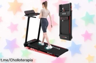 Cinta plegable CITYSPORTS para andar o correr en casa con altavoces Bluetooth a un precio de ganga que te hará sentir activo y libre, ¡no te la dejes escapar!