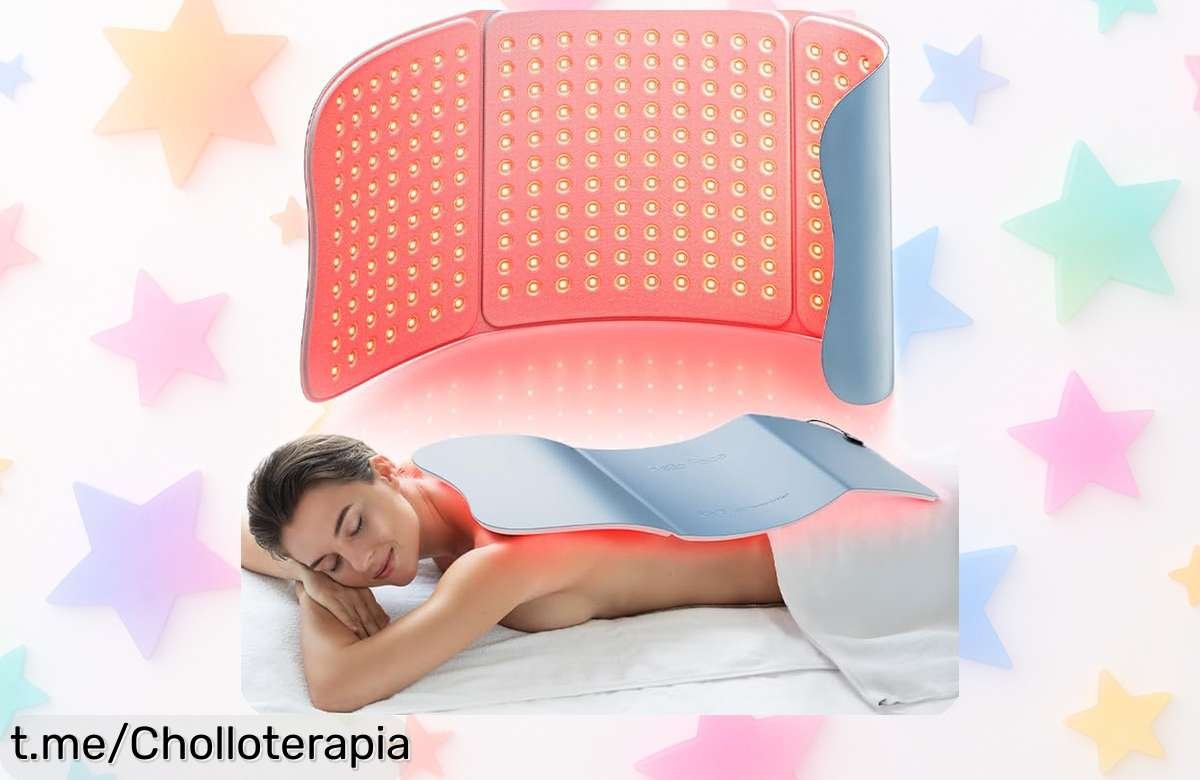 Cinturón de terapia de luz roja con control de temperatura, tu super chollo para activar tus músculos y cuidarte sin complicaciones. ¡No te lo pierdas!