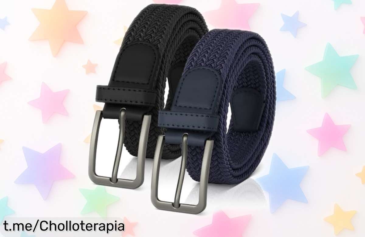 Cinturón elástico trenzado AUYAO para todos: ajusta a tu estilo con resistencia, oferta increíble que no querrás dejar pasar y mejora cada día de tu vida. ¡Consíguelo ahora!