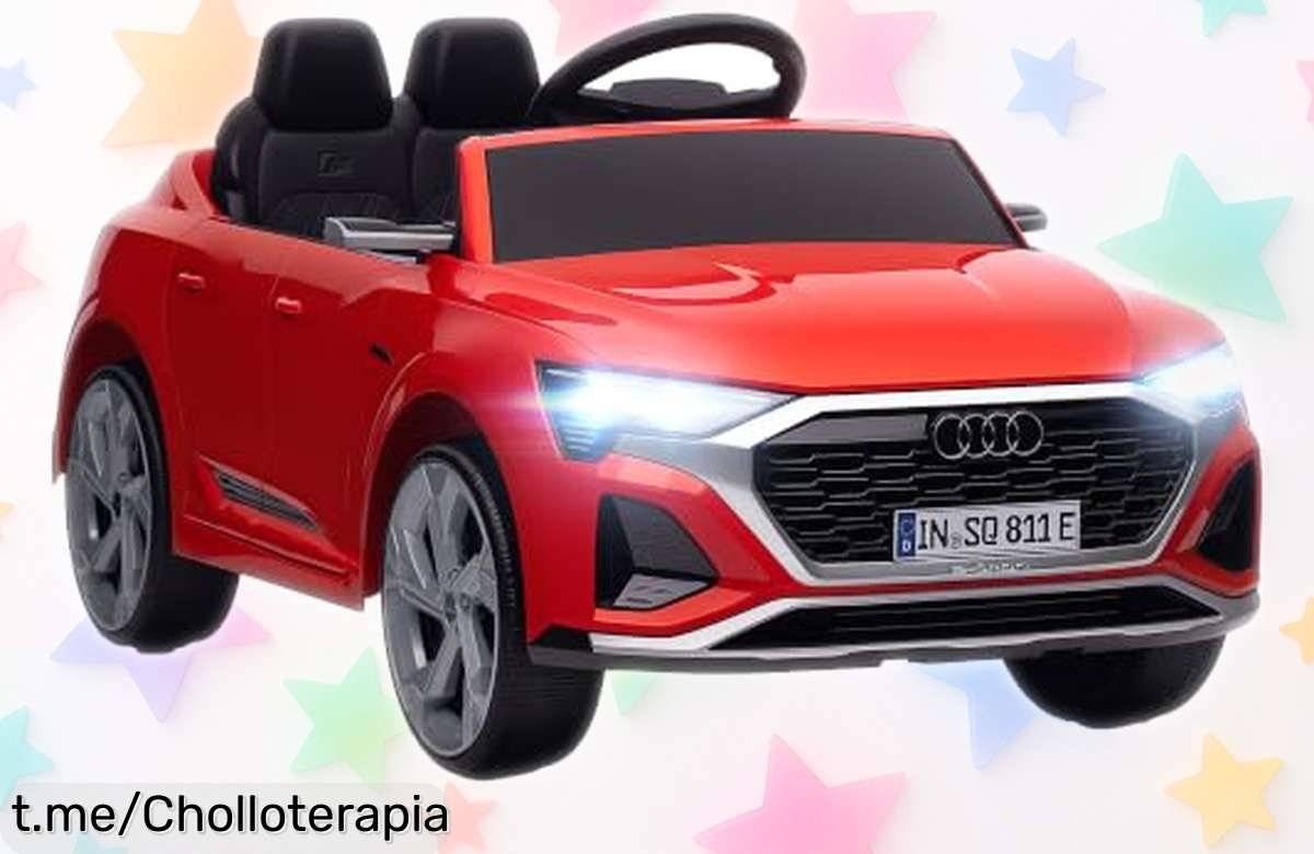 Coche eléctrico Audi Q8 Etron Sportback 12V para niños, diversión y seguridad a un precio de escándalo que no puedes dejar pasar ¡Dales el regalo del año ahora mismo!