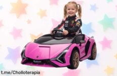 Coche eléctrico para niños HOMCOM SIAN 12V, ¡mando a distancia y puertas como un Lamborghini! Aprovecha este precio regalado y regala diversión hoy mismo.
