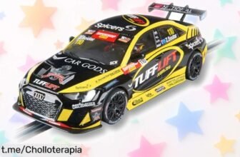 Coche slot Scalextric Advance Audi RS3 LMS TCR, la réplica perfecta para divertirte a lo grande en familia ¡Aprovecha este precio de escándalo antes de que se agote!