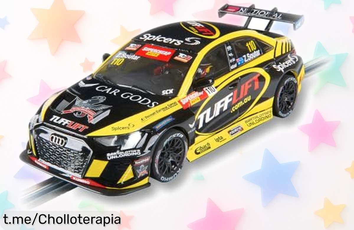Coche slot Scalextric Advance Audi RS3 LMS TCR, la réplica perfecta para divertirte a lo grande en familia ¡Aprovecha este precio de escándalo antes de que se agote!
