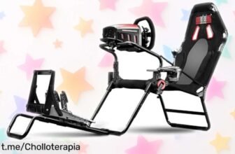 Cockpit Gaming Next Level Racing GTLite: Montaje exprés, ideal para maratones de juego y compatible con todos los volantes. ¡Aprovecha este chollo antes de que desaparezca!