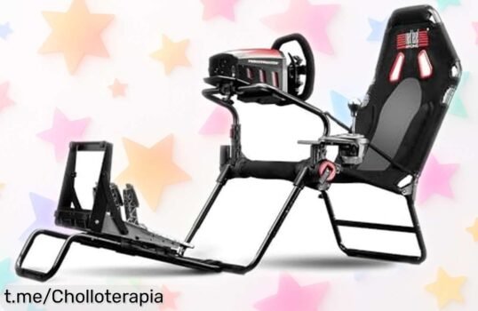Cockpit Gaming Next Level Racing GTLite: Montaje exprés, ideal para maratones de juego y compatible con todos los volantes. ¡Aprovecha este chollo antes de que desaparezca!