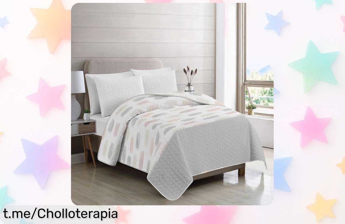 Colcha bouti reversible Vivid Torral by Rutes, ¡ofertón increíble que te hará soñar sin agobios! Aprovecha y renueva tu descanso ya.