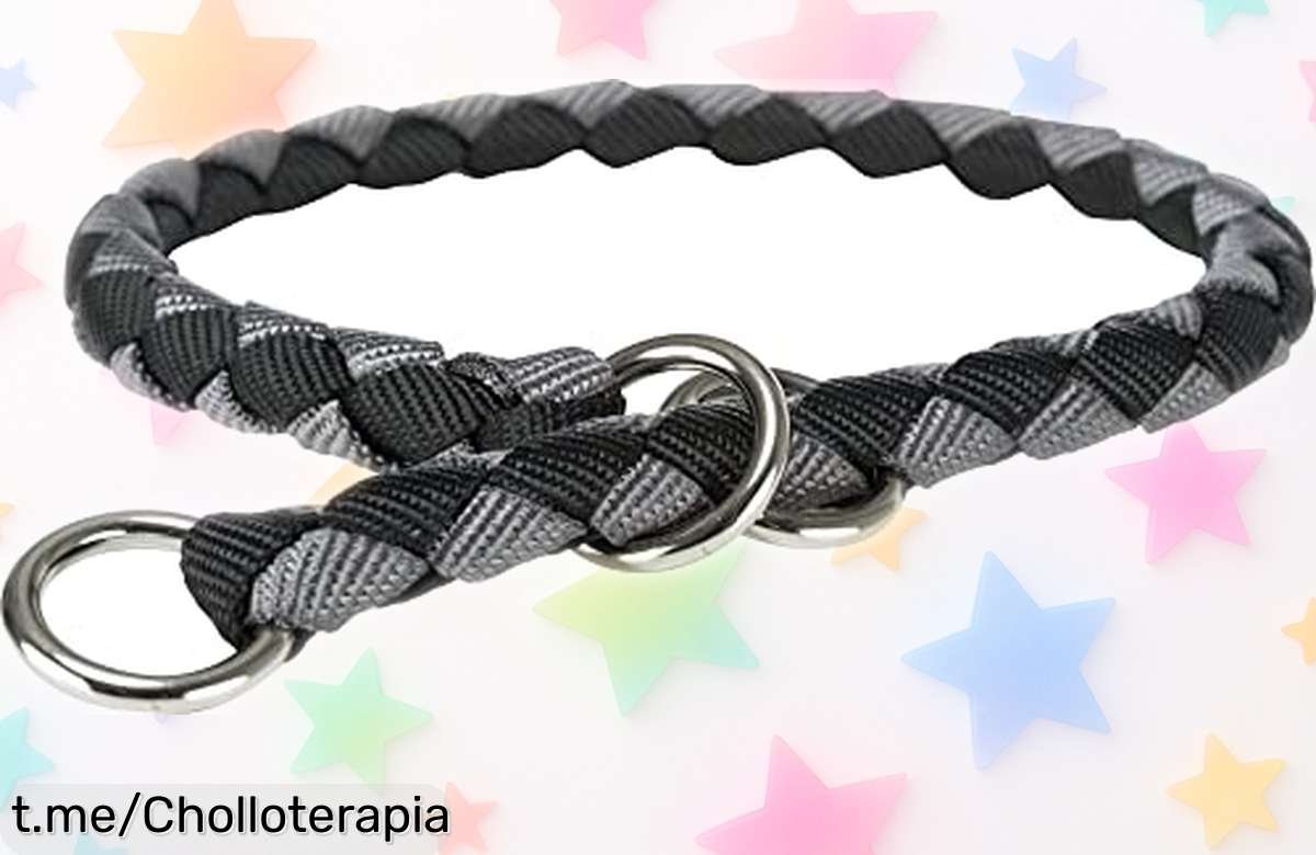 Collar de entrenamiento TRIXIE New Cavo, diseño trenzado resistente y colores variados: ¡Aprovecha esta oferta increíble que no querrás dejar pasar!