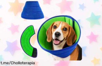 Collar isabelino ajustable para perros que detiene picazón y lamido, ahora a un precio loco: ¡cuida a tu peludo sin complicaciones y aprovecha este ofertón!