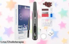 Consigue tu torno eléctrico para uñas Breosic con 12 brocas y 9 velocidades a un precio brutal, no dejes pasar esta oportunidad única para lucir unas manos impecables.