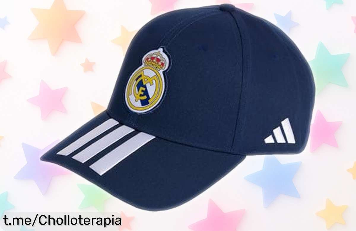 Consigue ya la gorra Real Madrid de adidas, visera firme y escudo bordado, a un precio rebajado que hará brillar tu outfit diario. ¡No te quedes sin ella!