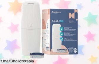 Contenedor de pañales Angelcare Classic XL con recambio ahora a precio loco, ¡olvídate de los olores y disfruta la vida con tus peques sin preocupaciones!