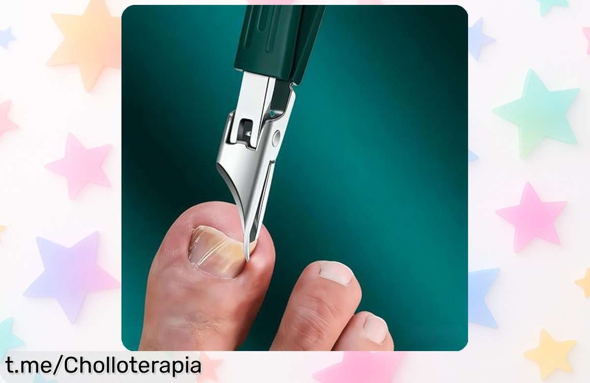 Cortauñas de acero inoxidable con mango antideslizante para un corte fácil y preciso, ¡ahora a un precio regalado que no querrás dejar pasar!