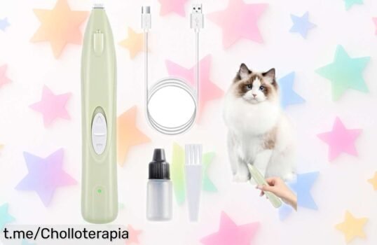 Cortauñas eléctrico para perros con cuchilla protectora, cae el precio y es un chollazo para cuidar sus patitas sin estrés. ¡Pídelo ya antes que se agote!