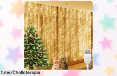 Cortina de luces LED 2x2m BG9D con 200 leds, un ofertón para iluminar tu espacio y crear el mejor ambiente; ¡aprovéchala ya que no durará!
