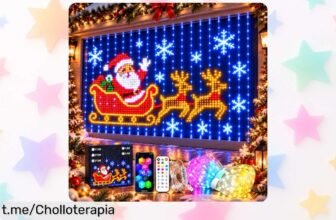 Cortina de luces LED Usper con Bluetooth, colores vibrantes y resistentes al agua, aprovecha este ofertón único que iluminará tus noches. ¡No dejes pasar esta oportunidad!