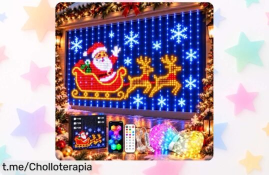 Cortina de luces LED Usper con Bluetooth, colores vibrantes y resistentes al agua, aprovecha este ofertón único que iluminará tus noches. ¡No dejes pasar esta oportunidad!