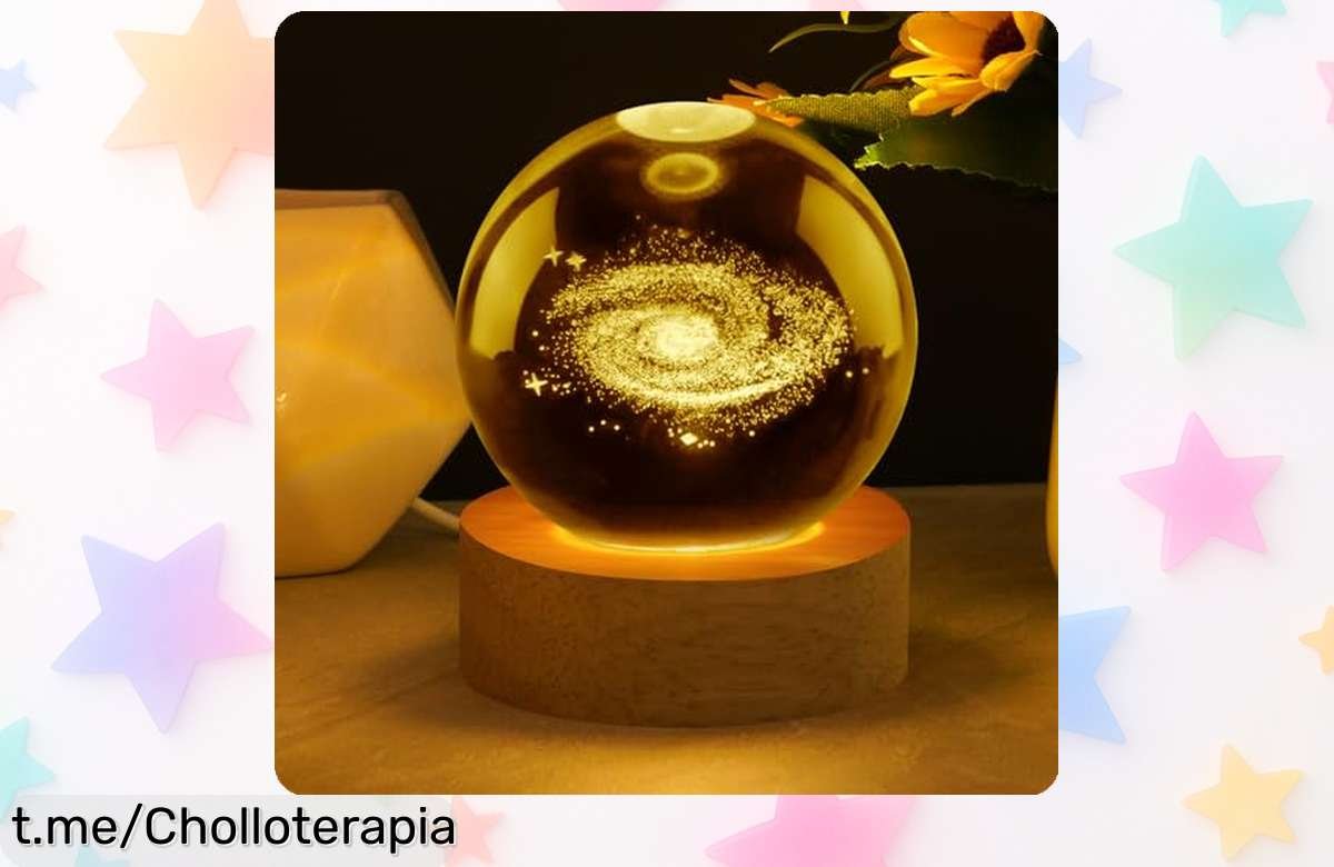 Crea la atmósfera perfecta en casa con la lámpara de bola de cristal Vicloon, ¡oferta increíble! Luz suave y diseño 3D que te hará sentir como en un sueño. No esperes más, llévatela ya.
