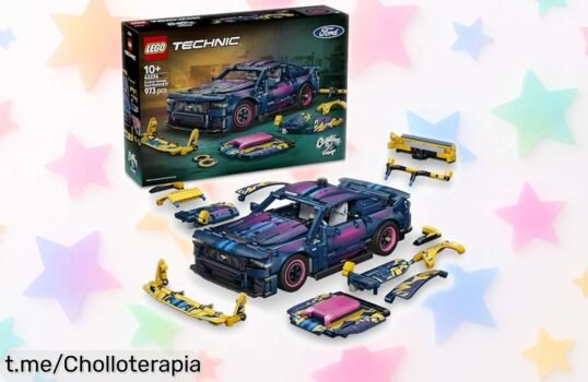 Crear y personalizar tu propio Ford Mustang GT con el set LEGO Technic 42236, ¡una pieza única que hará volar la imaginación de los peques a un precio increíble!