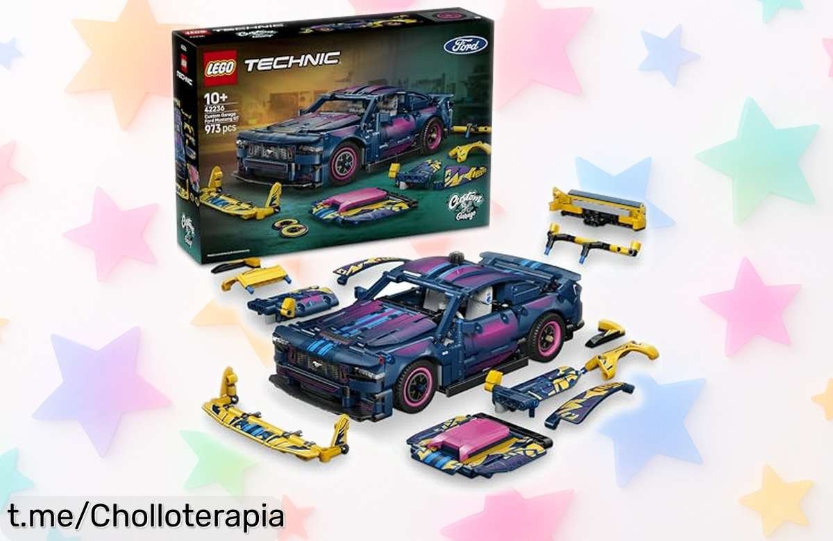 Crear y personalizar tu propio Ford Mustang GT con el set LEGO Technic 42236, ¡una pieza única que hará volar la imaginación de los peques a un precio increíble!