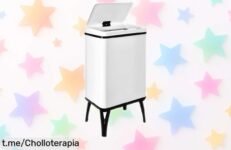 Cubo de basura inteligente Wellhome que se abre al instante y no deja marcas, ¡aprovecha este chollazo ahora mismo antes de que desaparezca!
