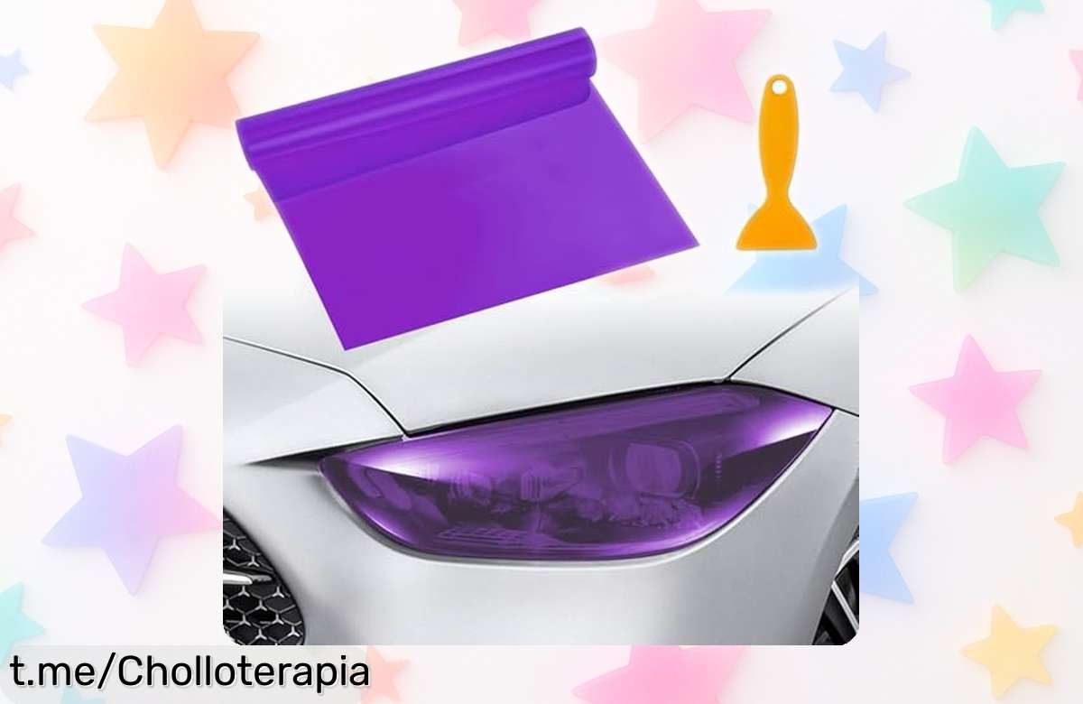 Dale un nuevo look a tu coche con el vinilo autoadhesivo para faros, resistente al agua y cortable ¡Aprovecha este super chollo que transformará su estilo por un precio increíble!