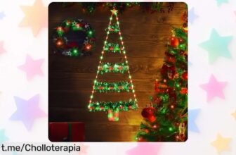 Decora tu hogar con el árbol de Navidad LED Geemoo de 81 cm: luces y temporizador para festejos inolvidables a un precio que parece regalo. ¡No te lo pierdas!