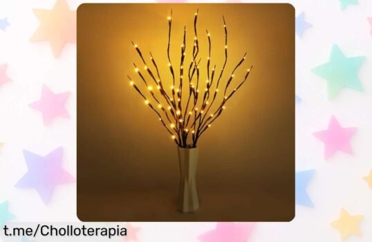 Decora tu hogar con las luces LED en ramas URAQT, ¡ahora a un precio loco! Da un toque cálido y personaliza cada rincón antes de que se agoten.