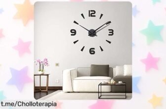 Decorativo reloj de pared 3D con números romanos que transforma tu hogar y está a precio regalado, no dejarás pasar esta oportunidad única para embellecer tu espacio.