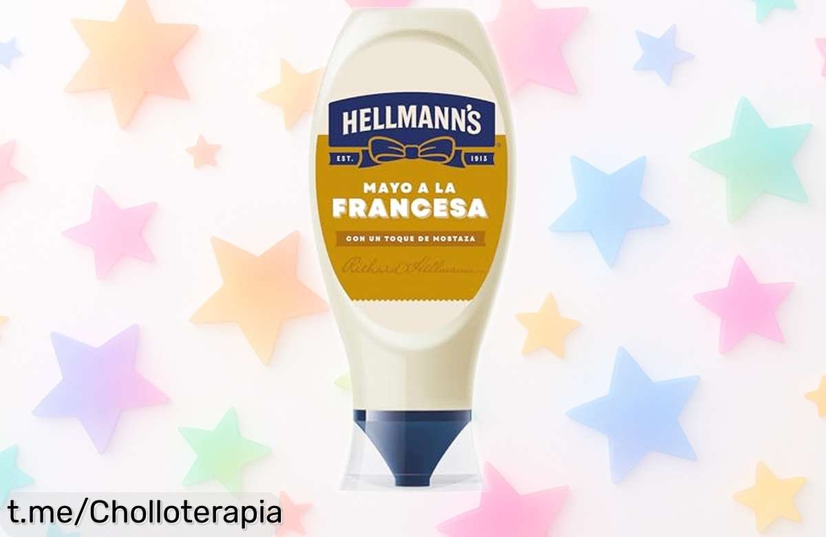 Deliciosa mayonesa estilo francés Hellmann’s en botella boca abajo, ¡ahora a un precio de escándalo! No te quedes sin disfrutar su sabor cremoso y sin desperdiciar ni una gota.